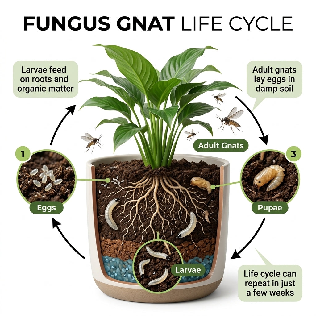 LAVA‑LITE NO‑GNATS Natural Fungus Gnat Control LAVA-LITE