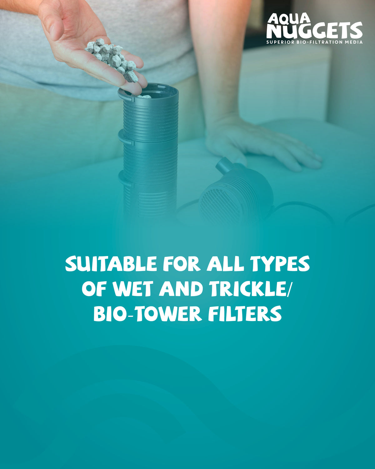 LAVA‑LITE AQUA NUGGETS Superior Bio‑Filtration Media for Ponds & Aquariums LAVA-LITE
Fish safe Aqua Nuggets volcanic mineral media sitting in a pond basket, improving water quality without chemicals for koi, goldfish and wildlife ponds.