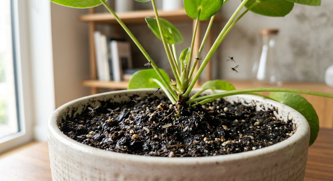 Tiny Black Flies in Your House? Fungus Gnats vs Fruit Flies