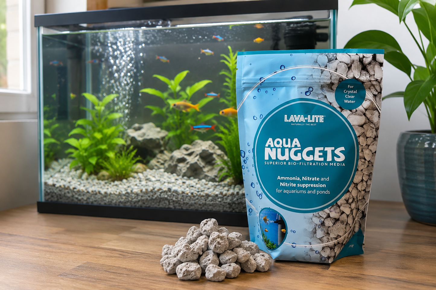 LAVA‑LITE AQUA NUGGETS Superior Bio‑Filtration Media for Ponds & Aquariums