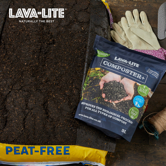 LAVA‑LITE COMPOSTER+  Natural Compost Conditioner (Dark Blue one)